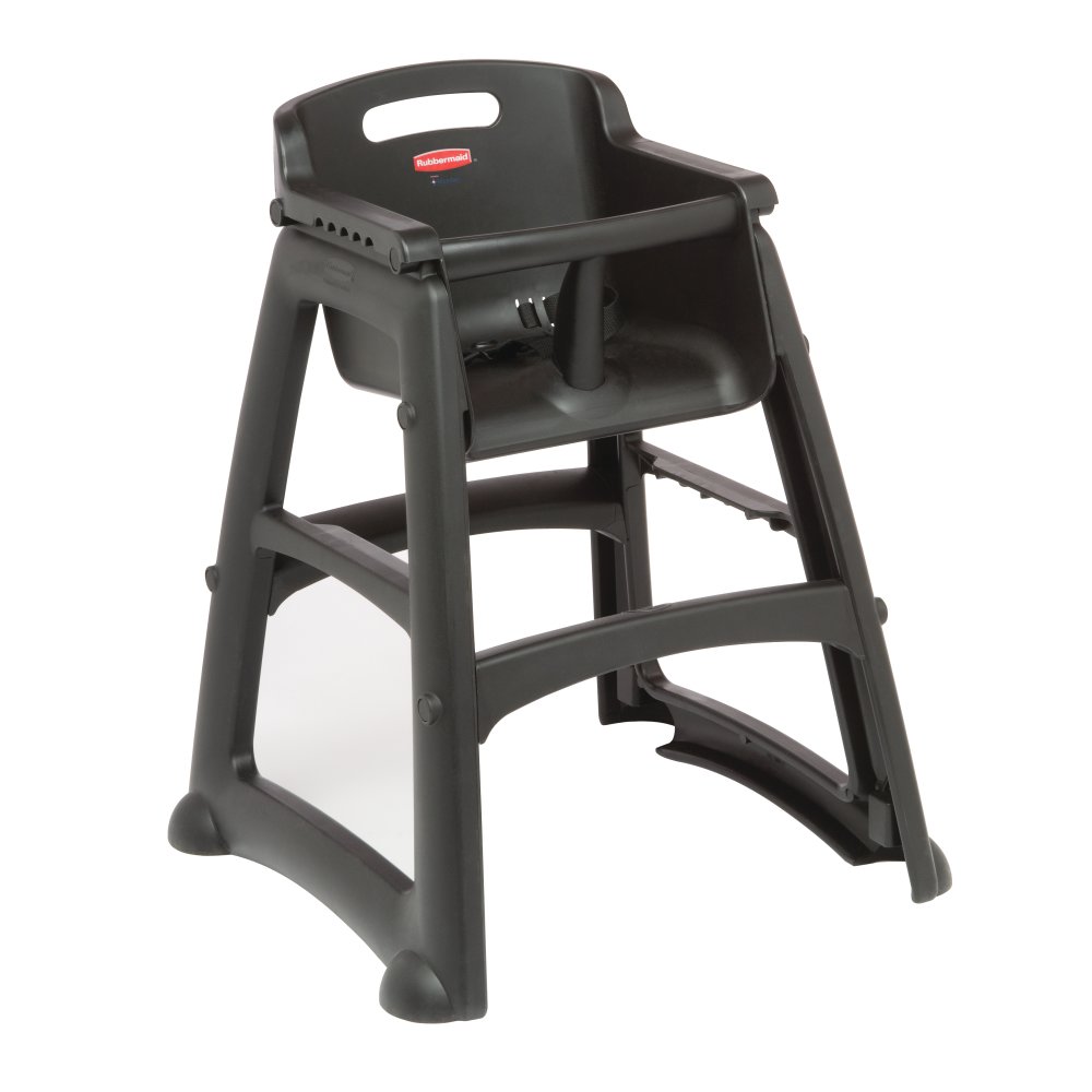 Rubbermaid Sağlam Sandalye ™ Gençlik Koltuğu, Tekerleksiz Siyah
